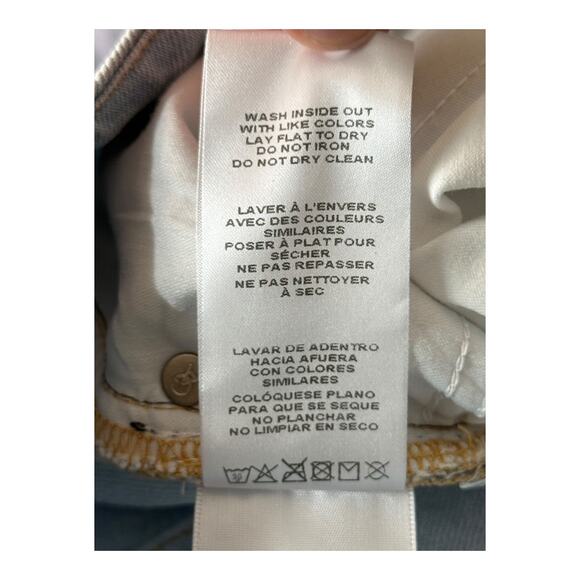 Good American Jeans Good Boy High Waist Slit Hem Boyfriend blue Plus size 24 - Picture 7 of 7